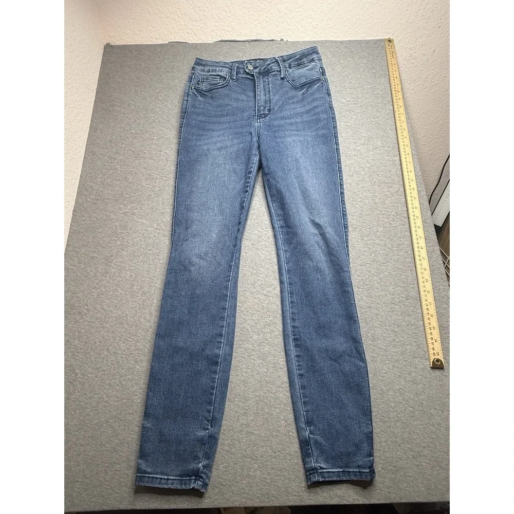 Judy Blue Jeans Womens 7/28 Blue‎ Skinny Fit Medium Wash Denim JB88615 MD